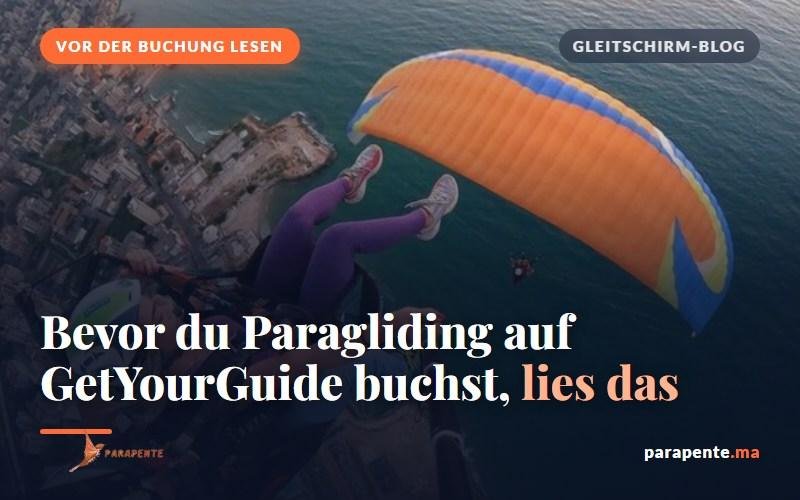 Bevor Sie Paragliding bei GetYourGuide buchen: Tandemflug über der Küste